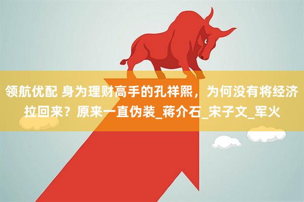领航优配 身为理财高手的孔祥熙，为何没有将经济拉回来？原来一直伪装_蒋介石_宋子文_军火
