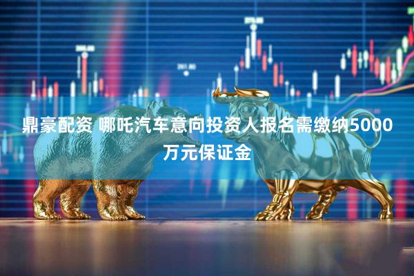 鼎豪配资 哪吒汽车意向投资人报名需缴纳5000万元保证金