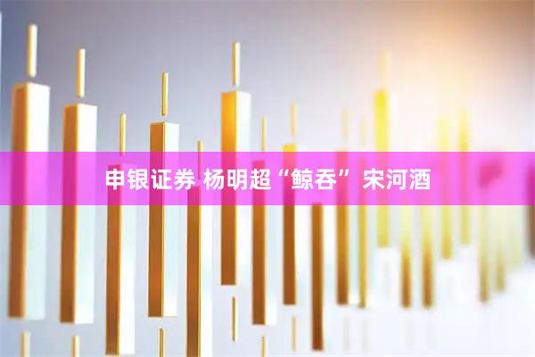 申银证券 杨明超“鲸吞” 宋河酒
